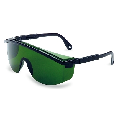 UVEX SAFETY GLASSES BLKFRAME